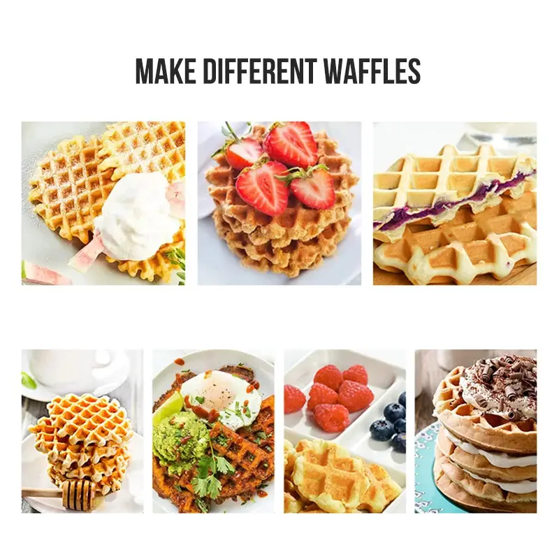 Walfos Mini Waffle Pot Breakfast Waffle Molds Pan Eggette Machine Bubble Egg Cake Oven Mini Electric Waffles Maker Egg Cake Oven Walfos® Kitchenware