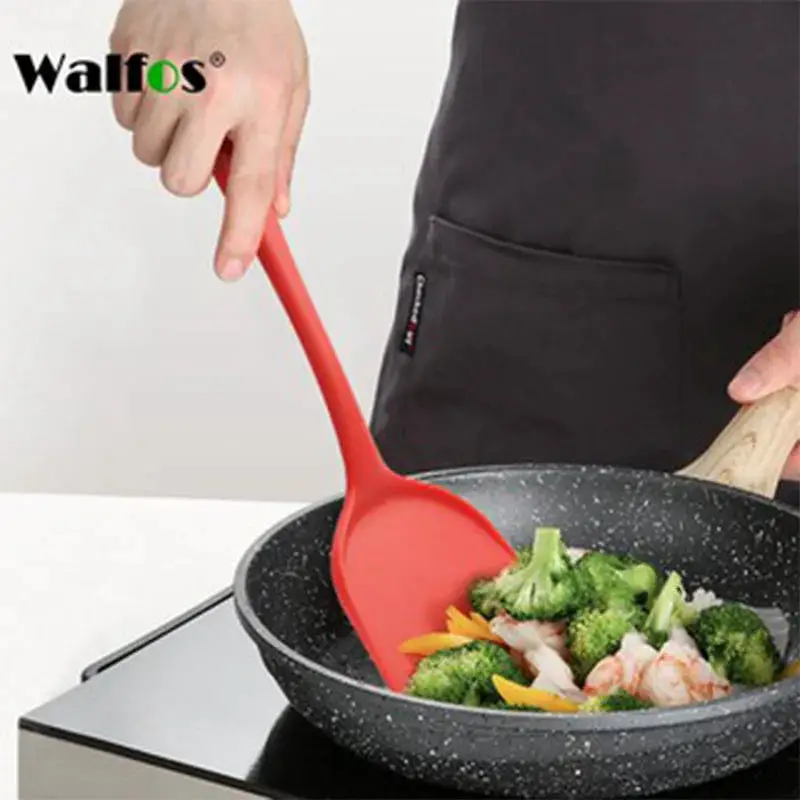 Walfos Non-Stick Silicone Shovel Heat-Resistant Handle Turner Kitchen Spatula Cooking Tool Walfos® Kitchenware