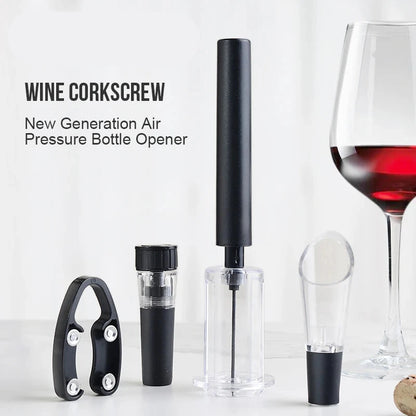 Walfos Red Wine Air Pressure Corkscrew Household High-Grade Wine Champagne Stainless Steel Needle Corkscrew Set Wine Tools Walfos® Kitchenware