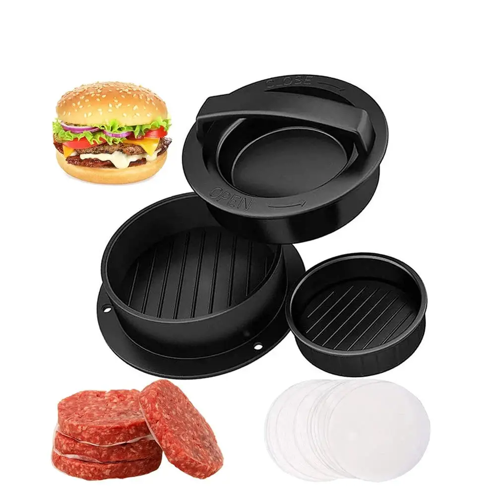 Walfos Round Shape burger Press Food-Grade ABS Hamburger Meat Press Beef Grill Hamburger Press Patty Maker Mold Kitchen Tool Walfos® Kitchenware