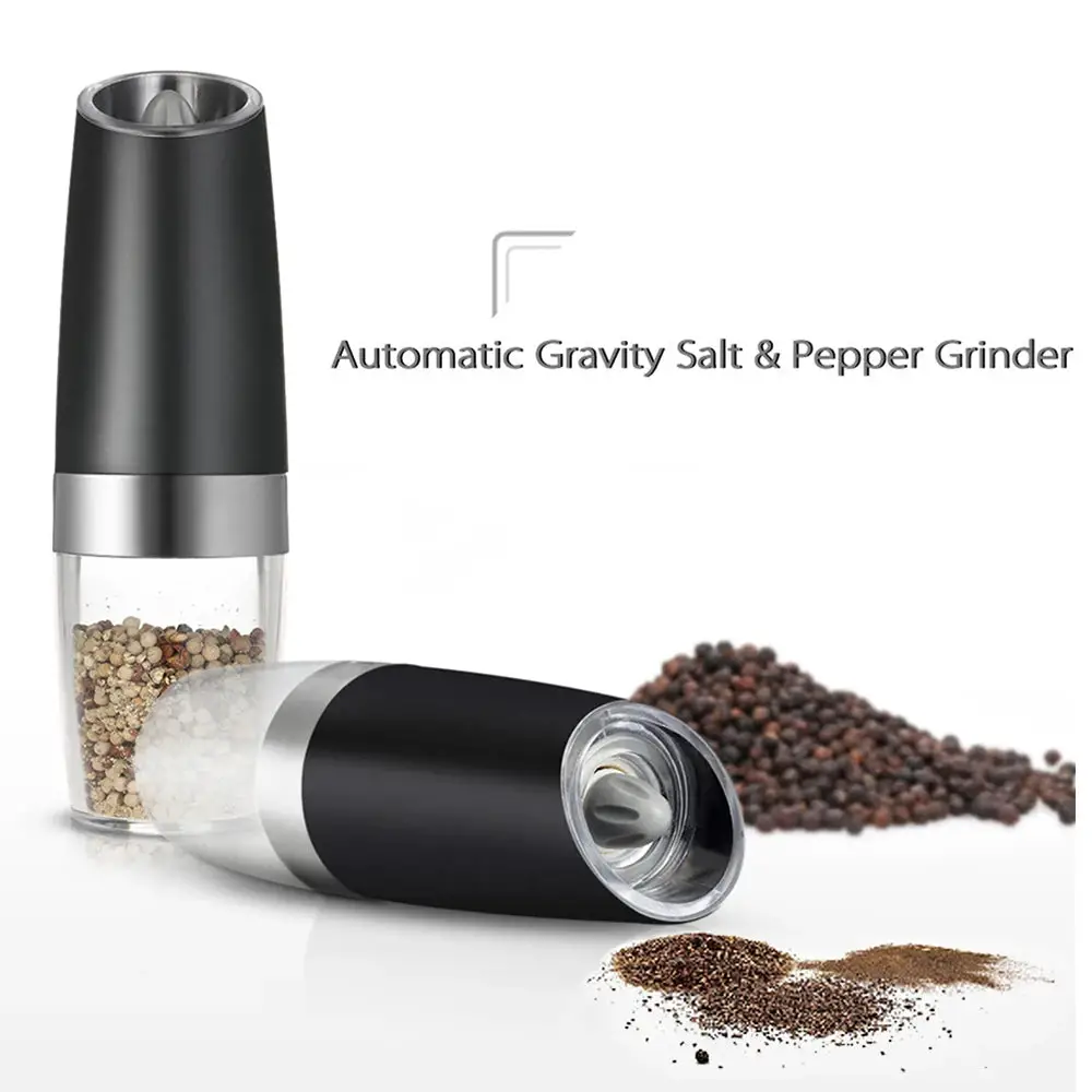 Walfos Stainless Steel Pepper Mill Electric Gravity Salt and Pepper Grinder Shaker Automatic Kitchen Tools Spice Mills Walfos® Kitchenware