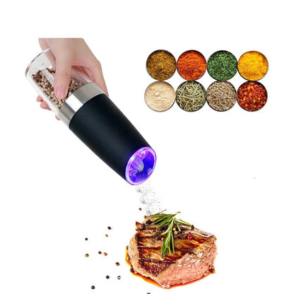 Walfos Stainless Steel Pepper Mill Electric Gravity Salt and Pepper Grinder Shaker Automatic Kitchen Tools Spice Mills Walfos® Kitchenware