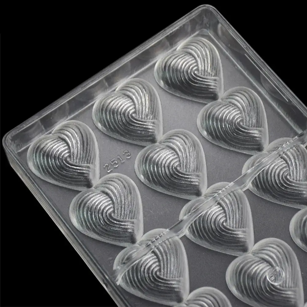 Walfos Valentine's Heart Chocolate Mold Polycarbonate Baking Molds 3D Intertwined Love Chocolate Mould Candy Mold Baking Tools Walfos® Kitchenware