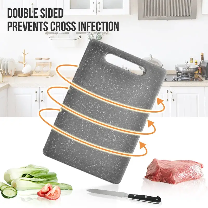 Walfos Vegetable Board Anti-Bacterial Anti-Mold Household Fruit Cutting Board Rectangular Plastic Double-Sided Cutting Boards Walfos® Kitchenware