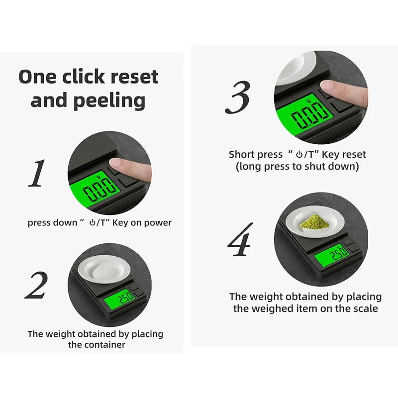 Walfos 0.01g-1000g LCD Display Electronic Scale Baking Electronic Scale Personal Table kitchen Scale Kitchen Tool Accessories - Walfos® Kitchenware