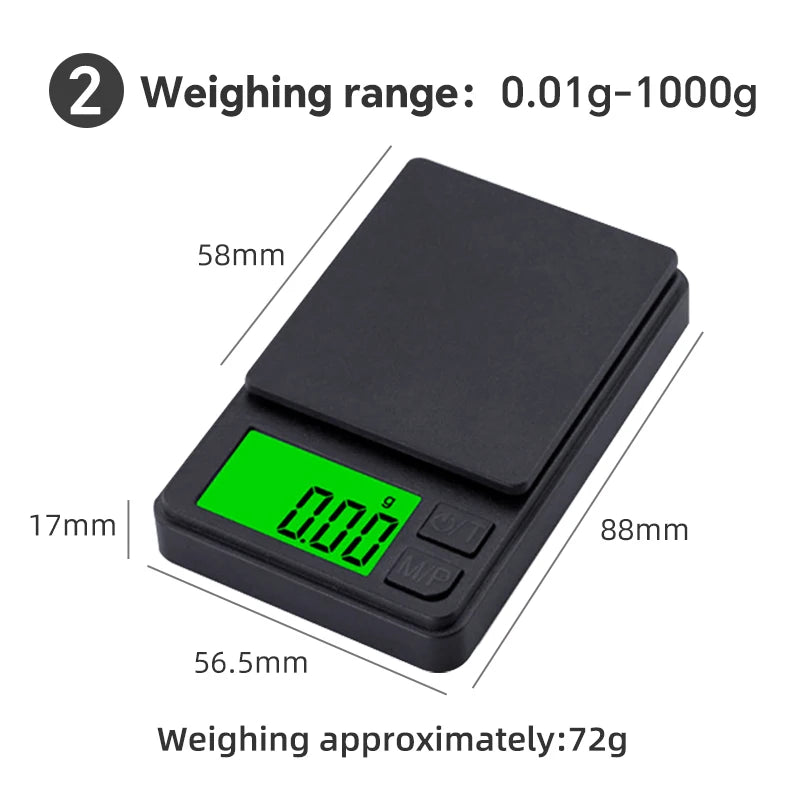 Walfos 0.01g-1000g LCD Display Electronic Scale Baking Electronic Scale Personal Table kitchen Scale Kitchen Tool Accessories - Walfos® Kitchenware