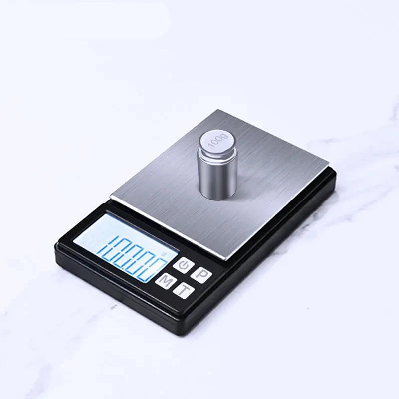 Walfos 0.01g/1000g LCD Stainless Steel Electronic Scale Panel Portable Multifunction Weighing Baking Kitchen Tool Accessories - Walfos® Kitchenware