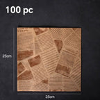 Walfos 100PCS Food Greaseproof Paper Bread Sandwich Burger Fries Wrapping Fast Food Bread Oilpaper Baking Tools - Walfos® Kitchenware