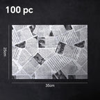 Walfos 100PCS Food Greaseproof Paper Bread Sandwich Burger Fries Wrapping Fast Food Bread Oilpaper Baking Tools - Walfos® Kitchenware