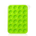 Walfos 100% Food Grade 12 Cup Silicone Muffin Pan &Cupcake Baking Pan Non-Stick Silicone Cake Mold Round Mini Muffin Pan Form - Walfos® Kitchenware