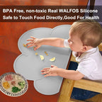 Walfos 100% Food Grade Silicone Placemat Baby Kid Heat Resistant Mat Heat Resistant Silicone Table Mat Place Mat Dinning - Walfos® Kitchenware