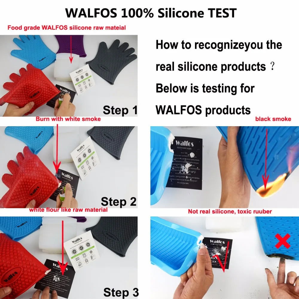 Walfos 100% Food Grade Silicone Placemat Baby Kid Heat Resistant Mat Heat Resistant Silicone Table Mat Place Mat Dinning - Walfos® Kitchenware