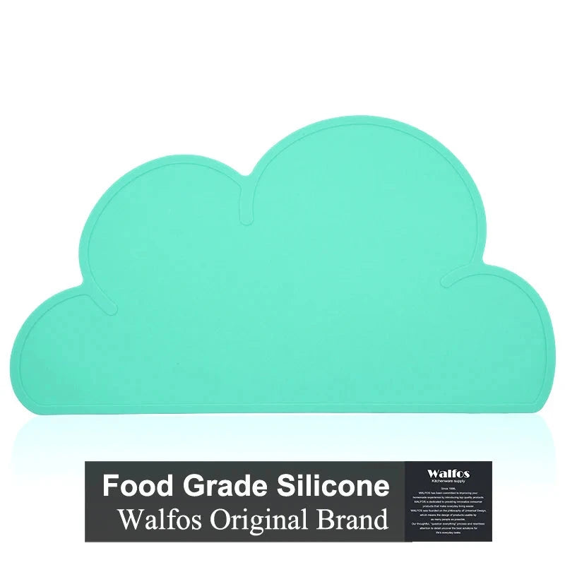 Walfos 100% Food Grade Silicone Placemat Baby Kid Heat Resistant Mat Heat Resistant Silicone Table Mat Place Mat Dinning - Walfos® Kitchenware