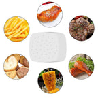 Walfos 100 Sheets Air Fryer Square Baking Paper Silicone Oil Paper For Buncake Paper Saucer Non-Stick Steaming Basket Mat - Walfos® Kitchenware