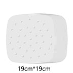Walfos 100 Sheets Air Fryer Square Baking Paper Silicone Oil Paper For Buncake Paper Saucer Non-Stick Steaming Basket Mat - Walfos® Kitchenware