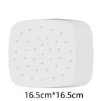 Walfos 100 Sheets Air Fryer Square Baking Paper Silicone Oil Paper For Buncake Paper Saucer Non-Stick Steaming Basket Mat - Walfos® Kitchenware