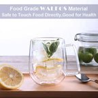 Walfos 1Pcs 250ml Coffee Cups Tea Set Mugs Handmade Creative Beer Drink a Mug of Office Mug Transparent Drinkware Kitchen Tools - Walfos® Kitchenware