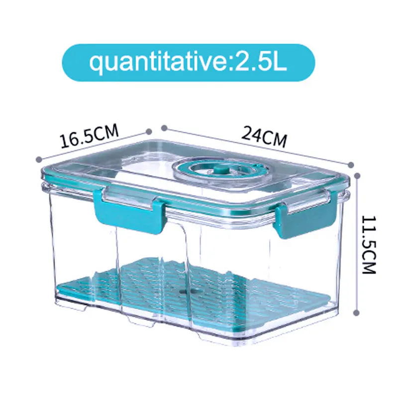 Walfos 1Pcs Manual Mode Rectangle Square Vacuum Container Crisper Different Capacity Vacuum Sealer Kitchen Tool Accessories - Walfos® Kitchenware