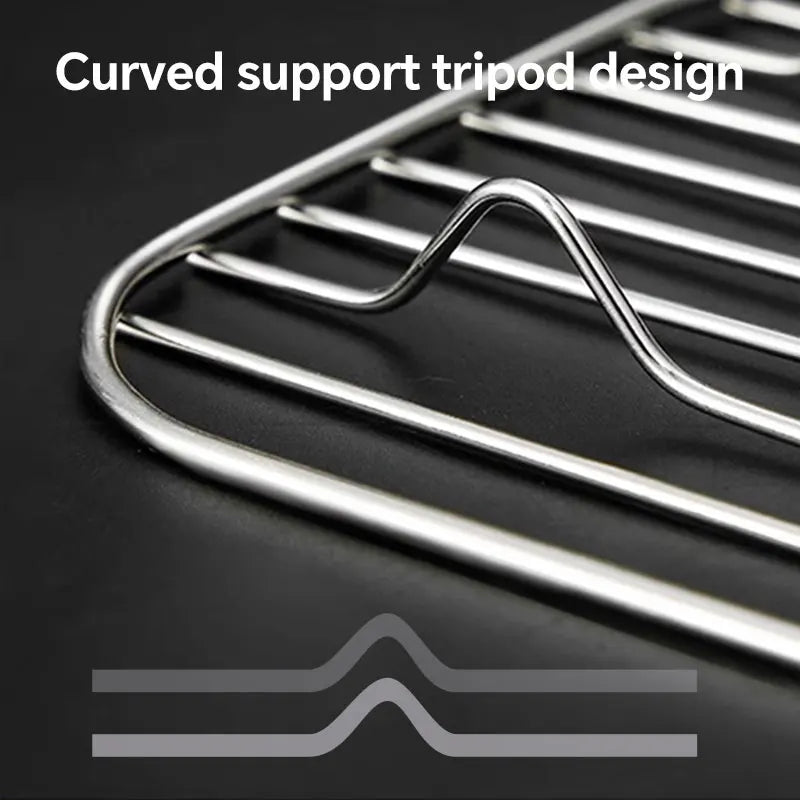 Walfos 1Pcs Stainless Steel Cooling Rack Non-stick Macarons  Biscuit Bread Cookie BBQ Holder Shelf  Kitchen Pastry Accessories - Walfos® Kitchenware