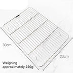 Walfos 1Pcs Stainless Steel Cooling Rack Non-stick Macarons  Biscuit Bread Cookie BBQ Holder Shelf  Kitchen Pastry Accessories - Walfos® Kitchenware