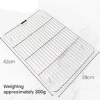 Walfos 1Pcs Stainless Steel Cooling Rack Non-stick Macarons  Biscuit Bread Cookie BBQ Holder Shelf  Kitchen Pastry Accessories - Walfos® Kitchenware
