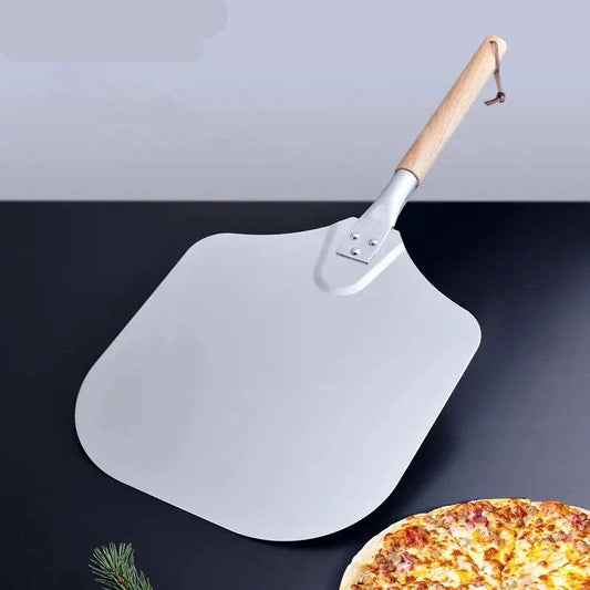 Walfos 1Pcs Stainless Steel Foldable Oak Handle Aluminium Folding Pizza Spatula Pizza Baking Tools Kitchen Gadgets Accessories - Walfos® Kitchenware