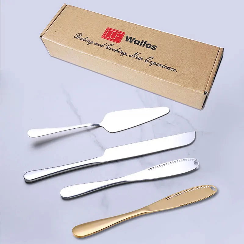 Walfos 1Set Portable Stainless Steels Cream Spatula Cake Butter Accessories  Icing Frosting Knife For Cake Smoother Kitchen Tool - Walfos® Kitchenware