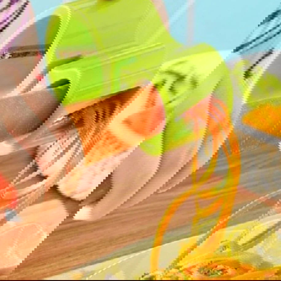 Walfos 1 Pc 2 in 1 Vegetable Grater With Knife Sharpener Spiral Carrot Slicer Stainless Steel +Plastic Vegetable Cutter - Walfos® Kitchenware