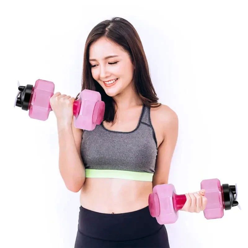 Walfos 2.2L Dumbbell Water Bottle: Gym-Ready, BPA-Free, Leak-Proof Fitness Hydration for Athletes & Bodybuilders - Walfos® Kitchenware