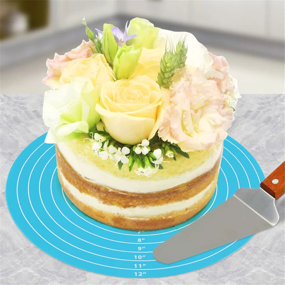 Walfos 2024 Hot Selling Multi-Function Cooking Pad Round Silicone Placemat Cake Mat Noodle Pad Placemat Baking Tool Kitchen Tool - Walfos® Kitchenware