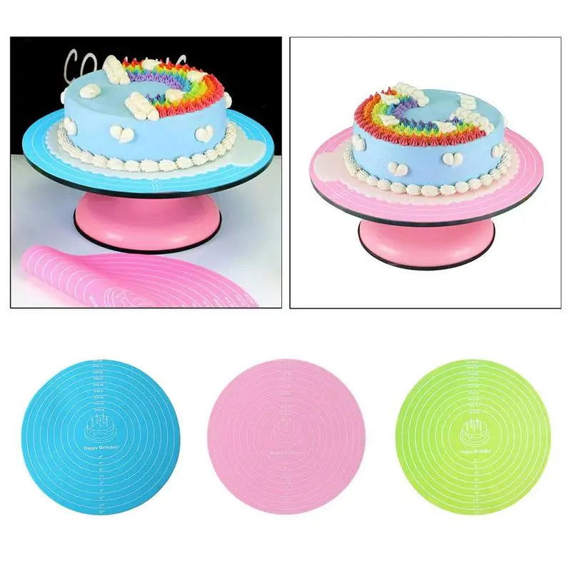 Walfos 2024 Hot Selling Multi-Function Cooking Pad Round Silicone Placemat Cake Mat Noodle Pad Placemat Baking Tool Kitchen Tool - Walfos® Kitchenware
