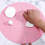 Walfos 2024 Hot Selling Multi-Function Cooking Pad Round Silicone Placemat Cake Mat Noodle Pad Placemat Baking Tool Kitchen Tool - Walfos® Kitchenware