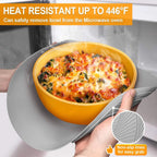 Walfos 2024 Hot Selling Multi-Function Cooking Pad Silicone Microwave Mat, Heat-Resistant Multi-Function Microwave Tripod Pad - Walfos® Kitchenware