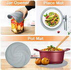 Walfos 2024 Hot Selling Multi-Function Cooking Pad Silicone Microwave Mat, Heat-Resistant Multi-Function Microwave Tripod Pad - Walfos® Kitchenware