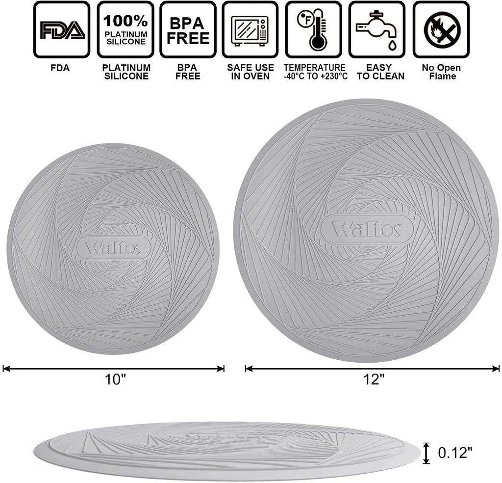 Walfos 2024 Hot Selling Multi-Function Cooking Pad Silicone Microwave Mat, Heat-Resistant Multi-Function Microwave Tripod Pad - Walfos® Kitchenware