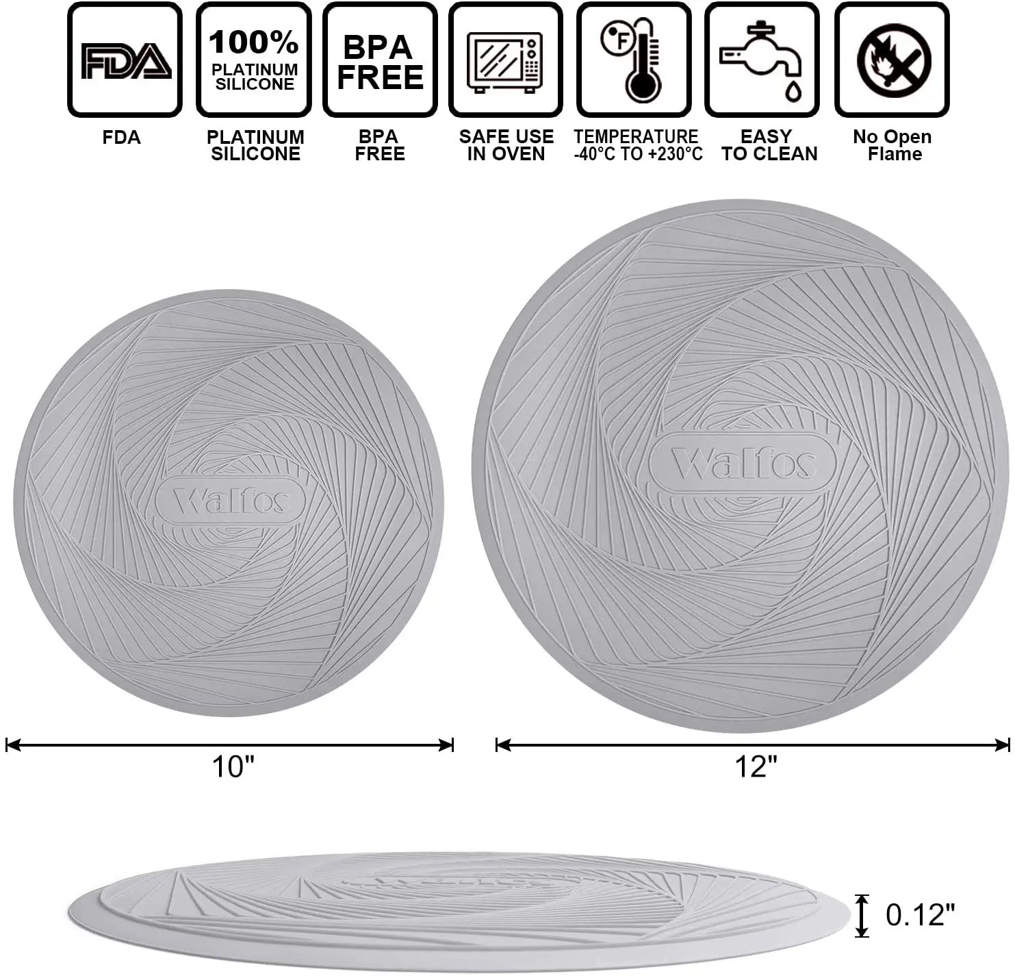 Walfos 2024 Hot Selling Multi-Function Cooking Pad Silicone Microwave Mat, Heat-Resistant Multi-Function Microwave Tripod Pad - Walfos® Kitchenware