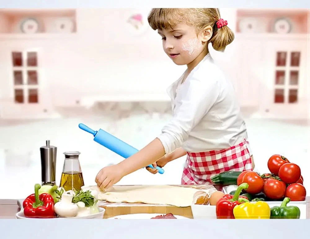 Walfos 22 cm For Kids Fondant Cake Dough Roller Decorating Cake Roller Crafts Baking Cooking Tool - Walfos® Kitchenware