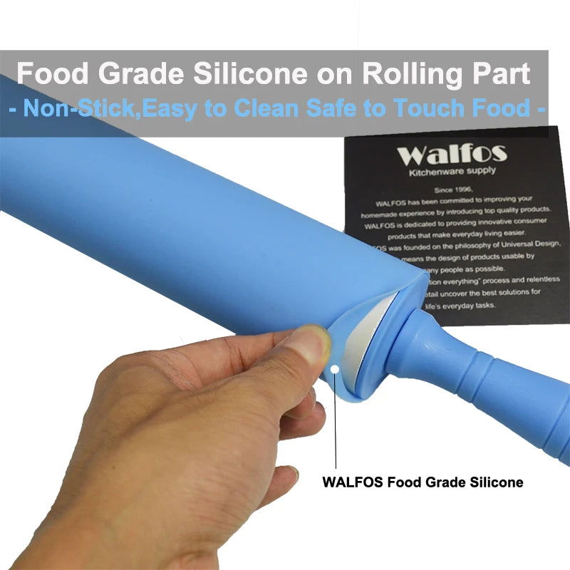 Walfos 22 cm For Kids Fondant Cake Dough Roller Decorating Cake Roller Crafts Baking Cooking Tool - Walfos® Kitchenware