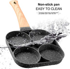 Walfos 2 Hole Frying Pot Pan Thickened Omelet Pan Non-Stick Egg Pancake Steak Pan Cooking Egg Ham Pans Breakfast Maker Cookware - Walfos® Kitchenware