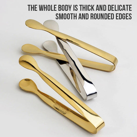 Walfos 304 Stainless Steel Ice Clip Food Grade Thickened Mini Small Clip Vegetable Clip Square Sugar Cube Dry Ice Take Ice Clip - Walfos® Kitchenware