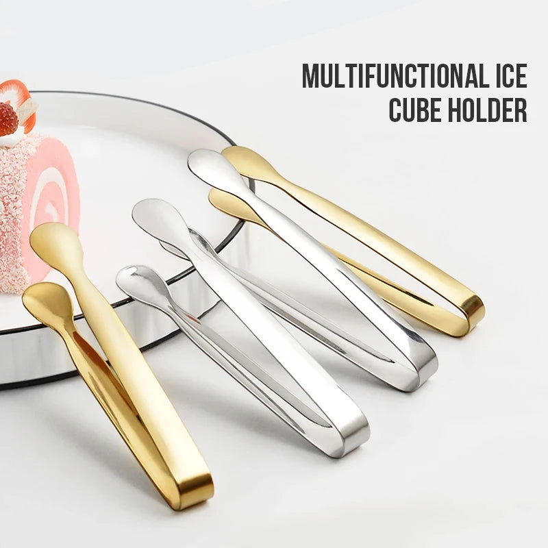 Walfos 304 Stainless Steel Ice Clip Food Grade Thickened Mini Small Clip Vegetable Clip Square Sugar Cube Dry Ice Take Ice Clip - Walfos® Kitchenware