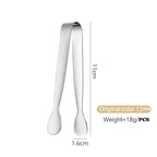 Walfos 304 Stainless Steel Ice Clip Food Grade Thickened Mini Small Clip Vegetable Clip Square Sugar Cube Dry Ice Take Ice Clip - Walfos® Kitchenware