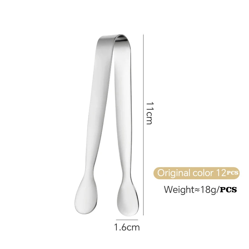 Walfos 304 Stainless Steel Ice Clip Food Grade Thickened Mini Small Clip Vegetable Clip Square Sugar Cube Dry Ice Take Ice Clip - Walfos® Kitchenware