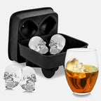 Walfos 3D Skull Silicone Mold Ice Cube Maker Chocolate Mould Tray Ice Cream DIY Tool Whiskey Wine Cocktail Ice Cube Best Sellers - Walfos® Kitchenware