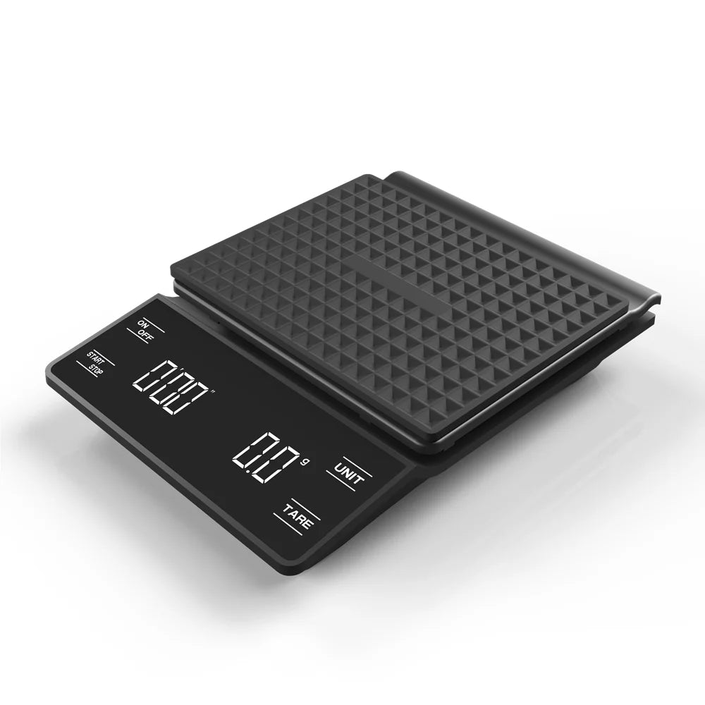Walfos 3kg/0.1g Electronic Coffee Scale with Timer High Accuracy Digital Kitchen Scale Coffee Weight Balance Without Battery - Walfos® Kitchenware