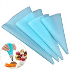 Walfos 4Pcs/1Pcs Kitchen Gadgets Cream Pastry Bag Baking Accessories DIY Cake Decorating Food Grade EVA/TPU Reusable Piping Bags - Walfos® Kitchenware
