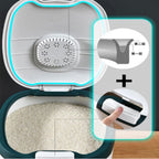 Walfos 5/10KG Kitchen Rice Storage Box Nano  Proof Moisture Proof Food Rice Container Sealed Cereals Bucket Kitchen Organizer - Walfos® Kitchenware