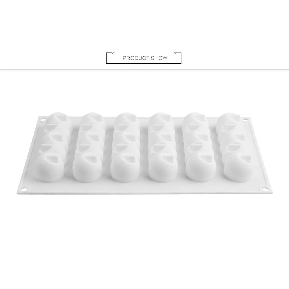 Walfos 6-Concave Ball Long Strip-Shaped Silicone Mouse Cake Mold 3d Baking Tools Dessert Decoration Bakeware For Wedding - Walfos® Kitchenware