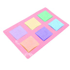 Walfos 6 Cavity Plain Basic Rectangle Silicone Soap Mould Bake Mold Tray For Homemade DIY Craft Soap Mold Decor Tools 3D Mold - Walfos® Kitchenware