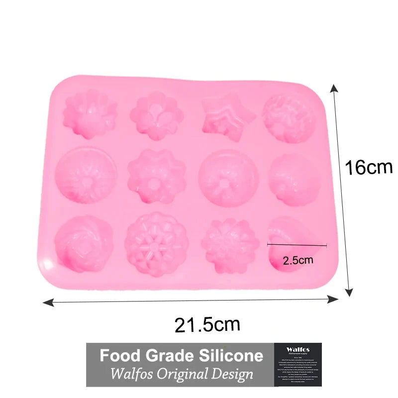 Walfos 6 Cavity Silicone Mold for Making Soaps 3D Plain Soap Mold Rectangle DIY Handmade Soap Form Tray Mould - Walfos® Kitchenware